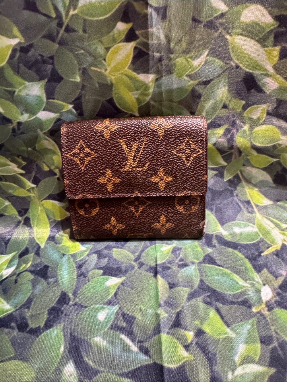 Louis Vuitton Brown Monogram Compact Wallet with Classic LV Pattern